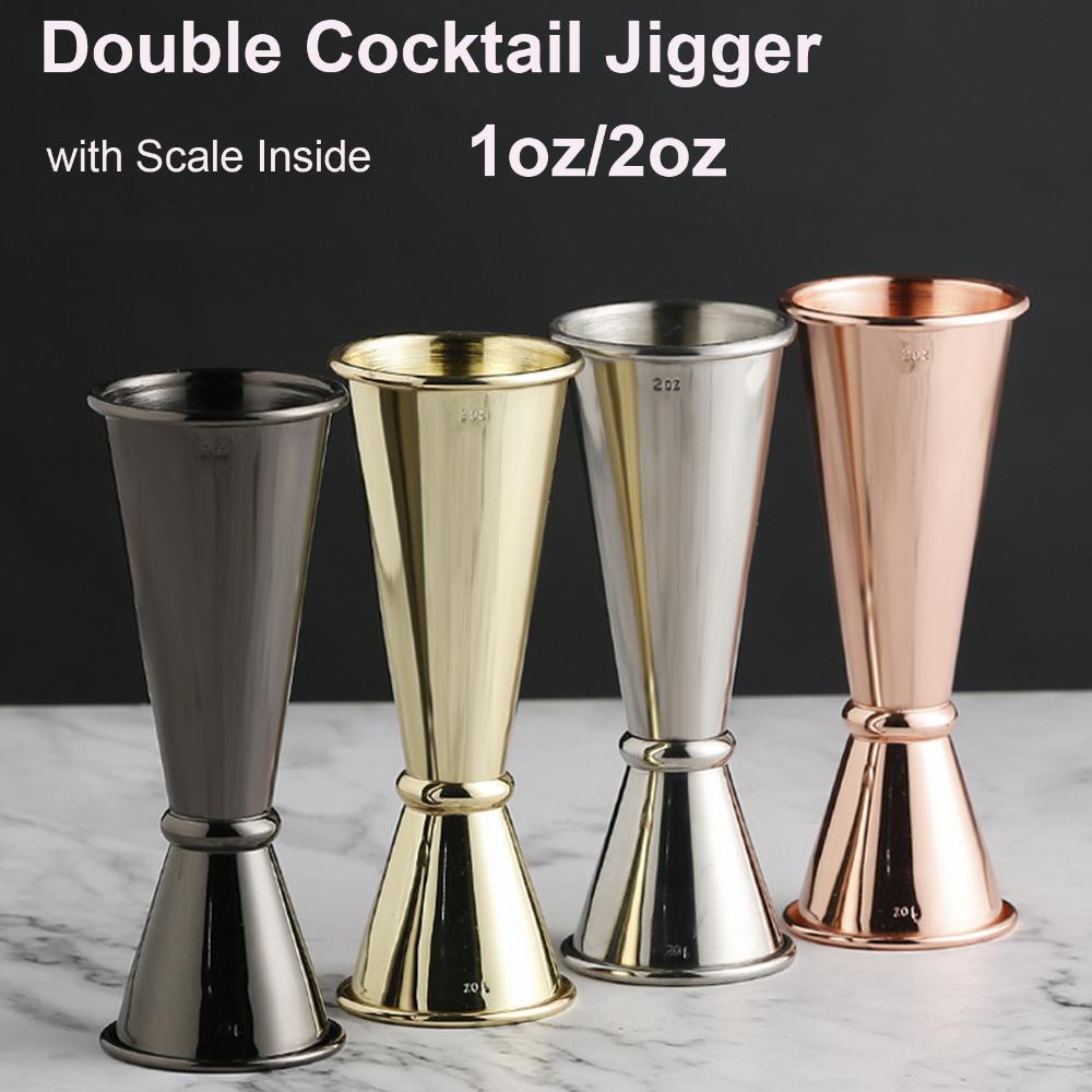 1oz 2oz New Dual Design Drink  - Spirit Measure Jigger ulasan dan harga