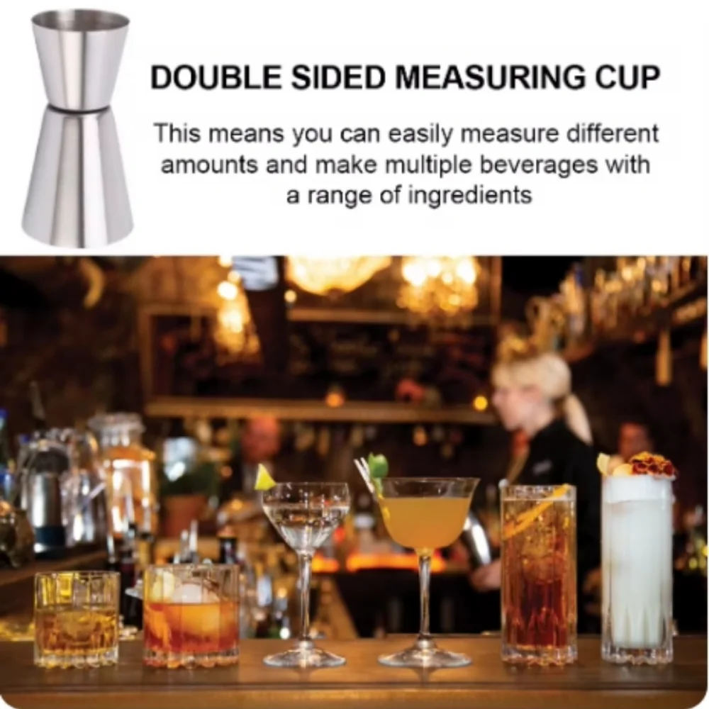 2PCS 30/60ml Cocktail Wine Sha - Spirit Measure Jigger ulasan dan harga
