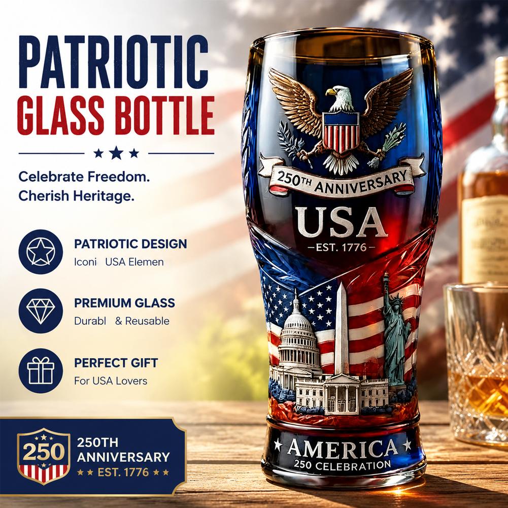 USA 250th Anniversary Beer Gla - Wine Beer Glass ulasan dan harga