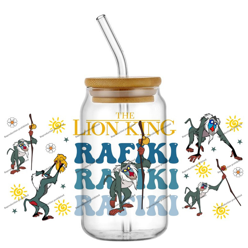 The KING Lion cartoon Characte - Wine Beer Glass ulasan dan harga