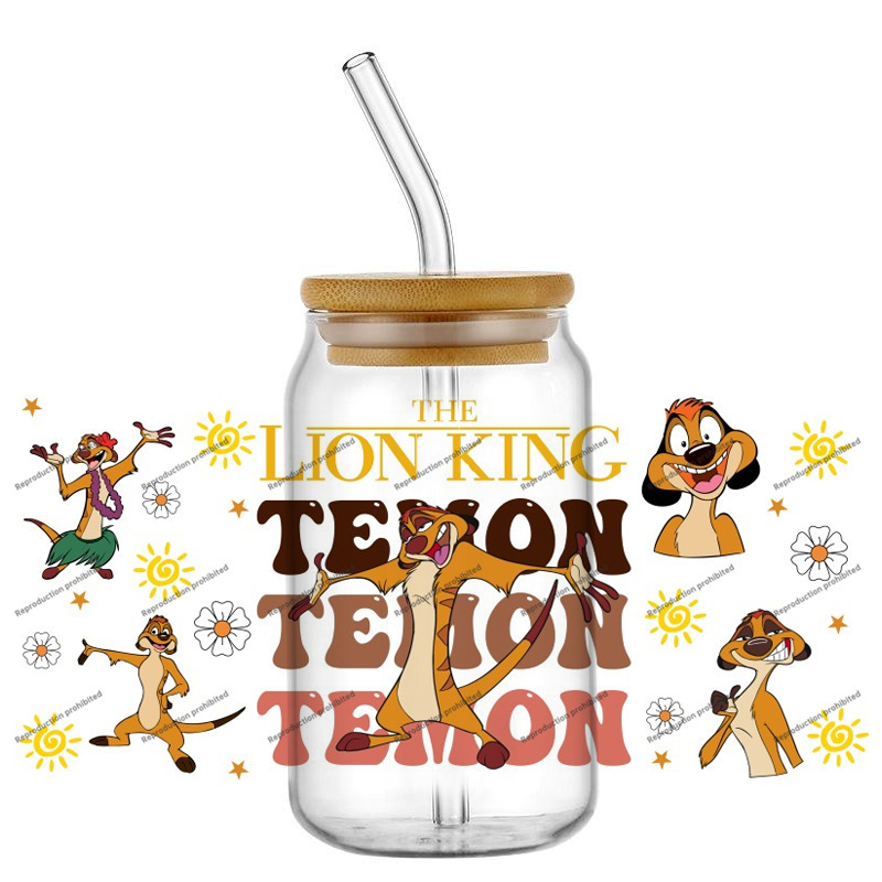 The KING Lion cartoon Characte - Wine Beer Glass ulasan dan harga