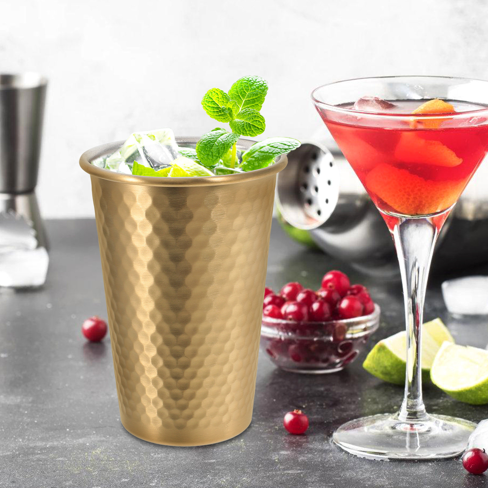 Multi-Function Stainless Steel - Wine Beer Glass ulasan dan harga