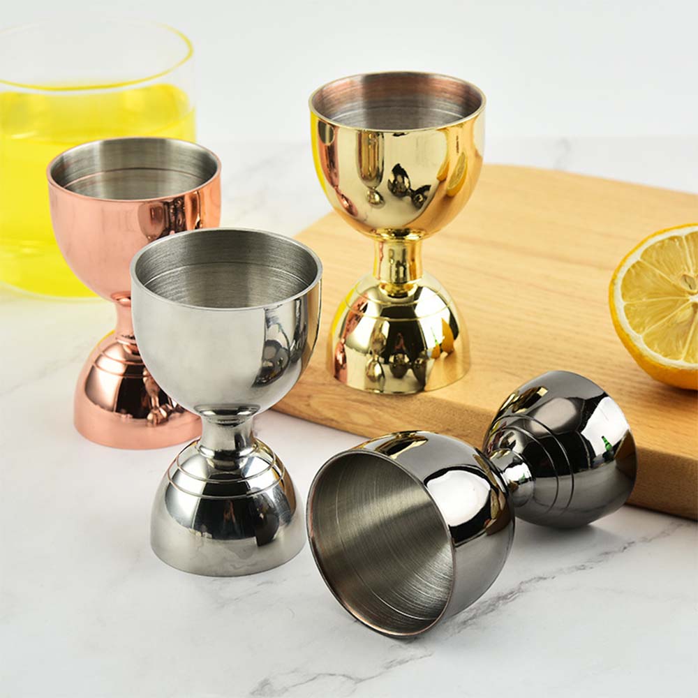 Stainless Steel Cocktail Shake - Spirit Measure Jigger ulasan dan harga