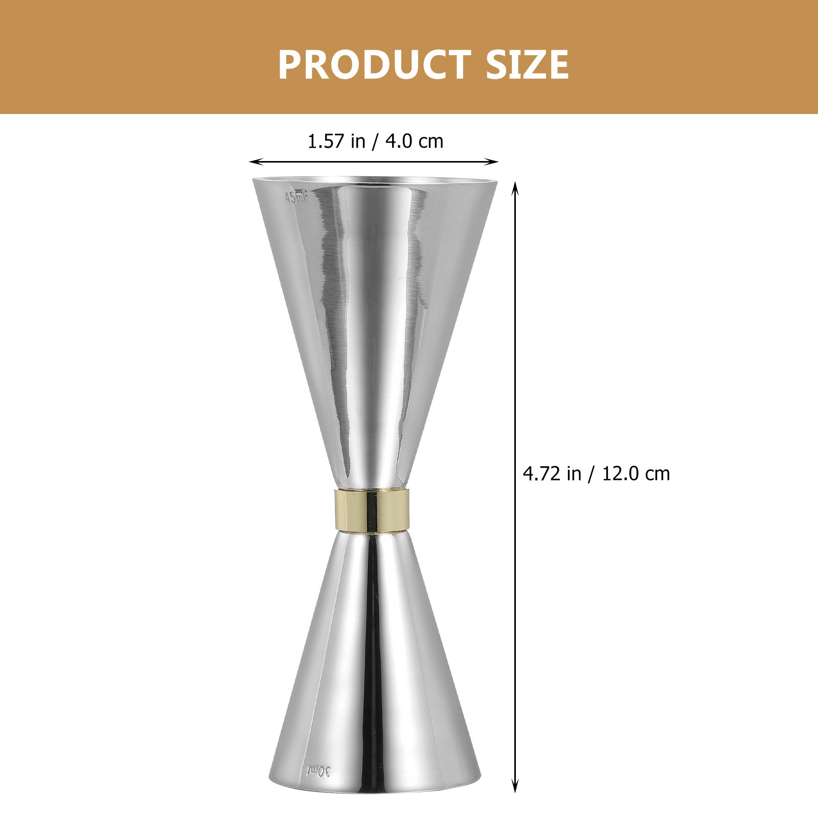 Premium Stainless Steel Barten - Spirit Measure Jigger ulasan dan harga