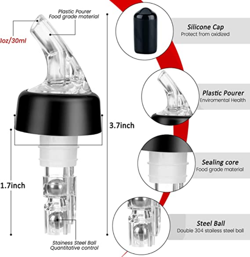 30 ml Automatic Measured Bottl - Spirit Measure Jigger ulasan dan harga