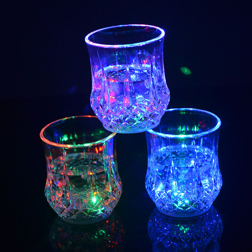 Colored LED Glowing Drink Cup  - Wine Beer Glass ulasan dan harga