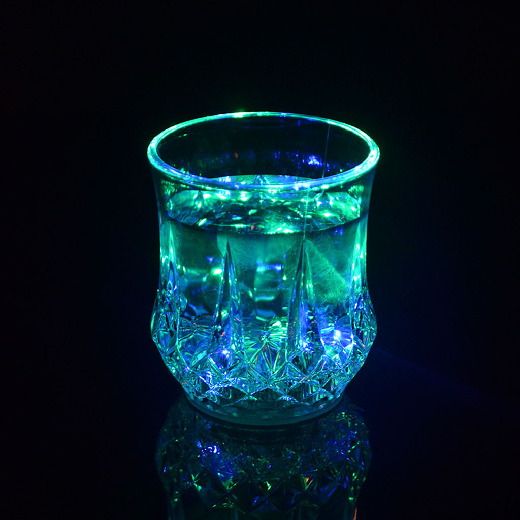Colored LED Glowing Drink Cup  - Wine Beer Glass ulasan dan harga